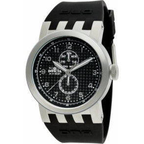 Invicta watch strap 10390 DNA / 10391 DNA Rubber / plastic Black 32mm