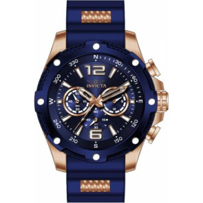 Watch strap Invicta 39990 Rubber Blue