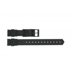 Watch strap Tag Heuer BS0081 Rubber Black 18mm