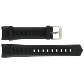 Watch strap Tag Heuer CAF101E / EWZ5762 / CAF1010 Rubber Black 21mm