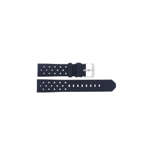 Watch strap Tag Heuer BT0739 Rubber Blue 21.5mm