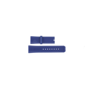 Watch strap Burberry BU7711 / BU7714 Rubber Blue 24mm