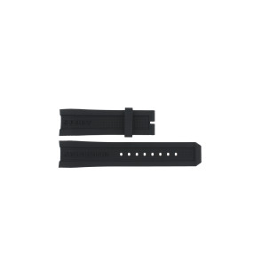 Watch strap Burberry BU7720 / BU7724 Rubber Black 24mm