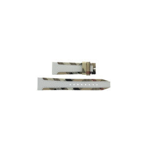 Watch strap Burberry BU9015 / Antima 31354 Plastic White