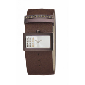 Watch strap Breil BW0123 Leather Brown 30mm