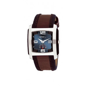 Watch strap Breil BW0226 Leather Dark brown 25mm