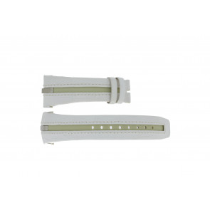 Breil watch strap BW0472 Leather White 25mm + default stitching