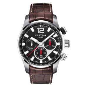 Watch strap Certina C008427A / C600015233 / C0084271605700A Leather Brown