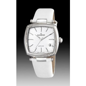 Watch strap Candino C4484-1 Leather White