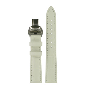 Watch strap Certina C600019057 Leather White 16mm