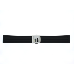 Watch strap Certina C603019574 / C0144101705100A / C0144171705100A Rubber Black 22mm