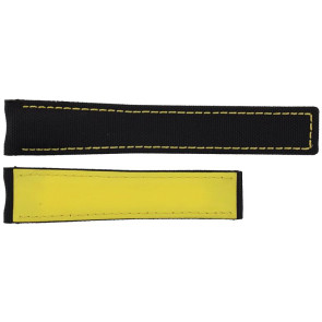 Watch strap Tag Heuer CAY218A / FC6361 Nylon/perlon Black 21.5mm