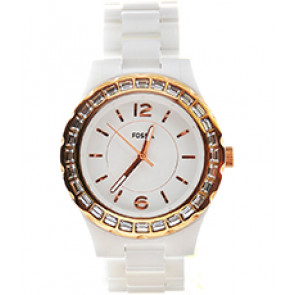 Watch strap Fossil CE1068 Ceramics White 20mm