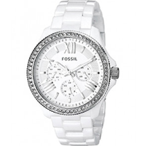 Watch strap Fossil CE1081 Ceramics White 20mm