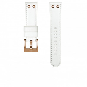 TW Steel watch strap CEB118 / CE118 Leather White 22mm + white stitching
