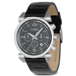 Watch strap Fossil CH2494 Leather Black 22mm