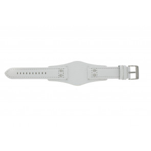 Fossil watch strap CH2592 Leather White 22mm 