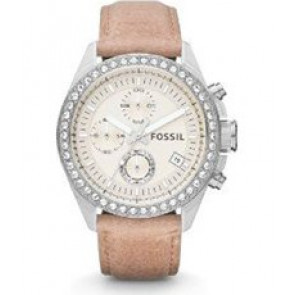 Watch strap Fossil CH2854 Leather Beige 22mm