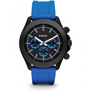 Watch strap Fossil CH2872 Silicone Blue 22mm