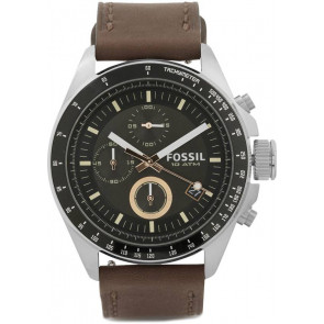 Watch strap CH2885 Leather Brown 22mm