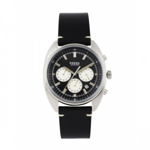 Watch strap Fossil CH3043 Leather Black 22mm