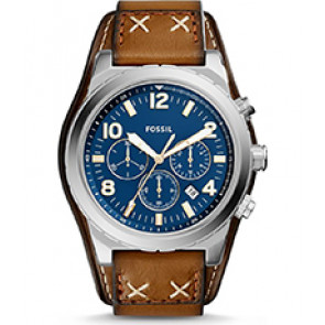 Watch strap Fossil CH3081 Leather Brown 24mm