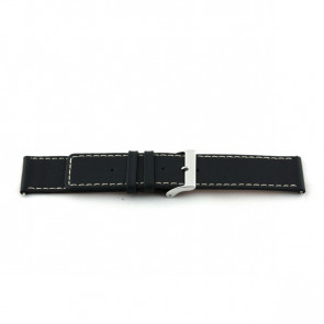 Watch strap Universal J310 Leather Black 26mm