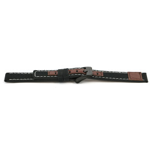 Watch strap Coolwatch CS.245 Leather/Textiles Multicolor 16mm