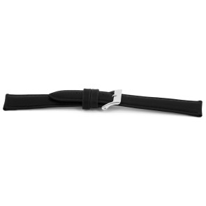 Watch strap Universal D010 Leather Black 14mm
