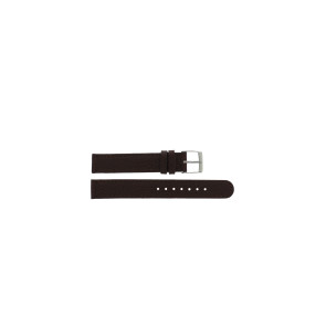 Watch strap D400G Leather Brown 14mm + brown stitching