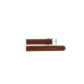 Watch strap D401G Leather Brown 14mm + brown stitching