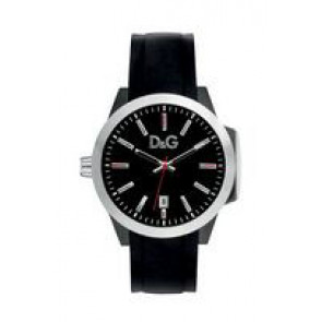 Dolce & Gabbana watch strap DW0745 Rubber Black 22mm