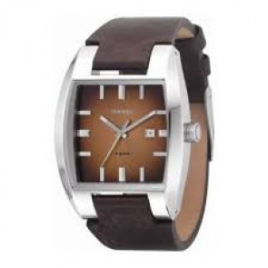 Watch strap Diesel DZ1175 Leather Brown 18mm
