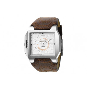 Watch strap Diesel DZ1267 Leather Brown 24mm