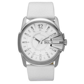 Watch strap Diesel DZ1405 Leather White 28mm