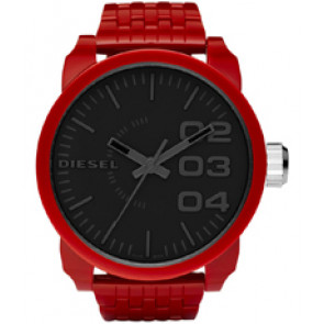 Watch strap Diesel DZ1462 Plastic Red 28mm