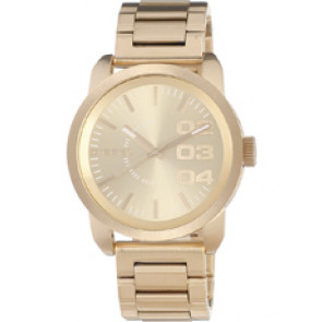 Watch strap Diesel DZ1466 Steel Gold Toned 24mm