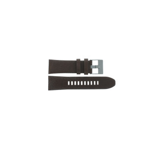 Watch strap Diesel DZ1618 Leather Brown 27mm