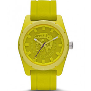 Watch strap Diesel DZ1626 Silicone Yellow 24mm
