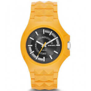 Watch strap Diesel DZ1649 Plastic Yellow 26mm