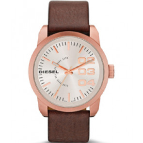 Watch strap Diesel DZ1665 Leather Brown 24mm