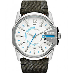 Watch strap Diesel DZ1725 Leather Grey 27mm