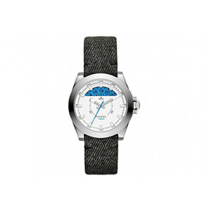 Watch strap Diesel DZ1726 Leather/Textiles Grey 20mm