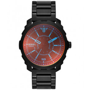 Watch strap Diesel DZ1737 Stainless steel Black 22mm