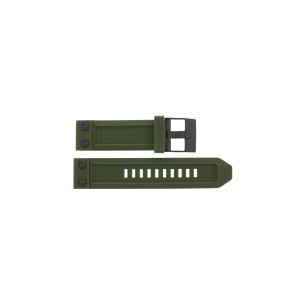 Watch strap Diesel DZ1758 Silicone Green 24mm