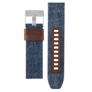 Watch strap Diesel DZ1825 Leather Jeans 24mm