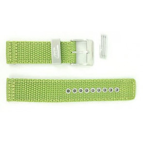 Diesel watch strap DZ2051 Textiles Green 21mm + green stitching