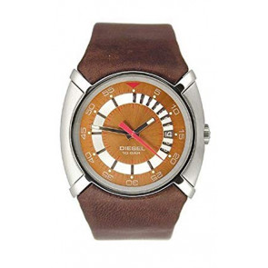 Watch strap Diesel DZ3036 Leather Brown