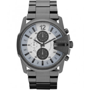 Watch strap Diesel DZ4225 Stainless steel Anthracite grey 27mm