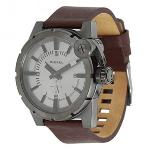 Watch strap Diesel DZ4238 Leather Brown 24mm